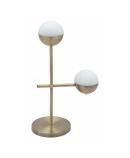 Waterloo Table Lamp White & Brushed Bronze