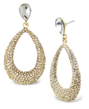 image of Statement Accessories Teardrop Stone Statement Earrings