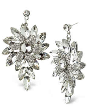 image of Statement Bold Floral Stone Earrings