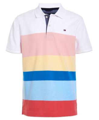 Tommy Hilfiger - Big Boys Colorblocked Stripe Polo Shirt
