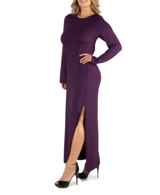 macy's plus size purple dresses