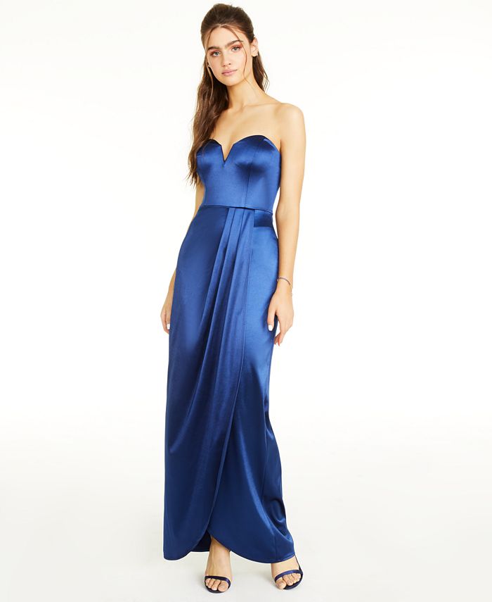 Teeze Me Juniors Sweetheart Neck Strapless Gown Created for