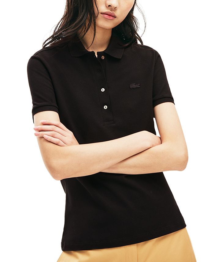 kig ind gambling Forvirrede Lacoste Women's Slim-Fit Short-Sleeve Stretch Pique Polo Shirt - Macy's