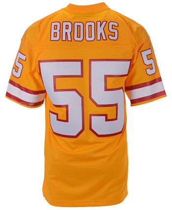 Men's Mitchell & Ness Derrick Brooks Orange Tampa Bay Buccaneers Legacy Replica Jersey Size: Small