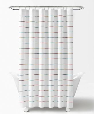 Ombre Stripe Yarn Dyed Cotton Shower Curtain, 72" x 72"