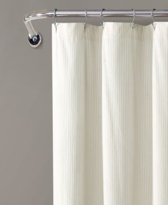 Vintage Stripe Yarn Dyed Cotton Shower Curtain, 72" x 72"