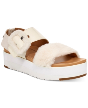 UGG WOMEN'S FLUFF CHELSEA SANDALS