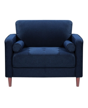 Lillith Modern Chair With Upholstered Fabric and Wooden Frame