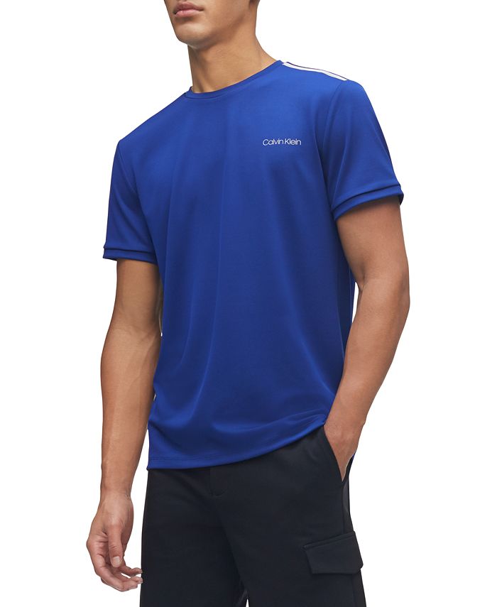 Calvin Klein Men's Move 365 Logo Tipped Crewneck T-Shirt & Reviews -  T-Shirts - Men - Macy's