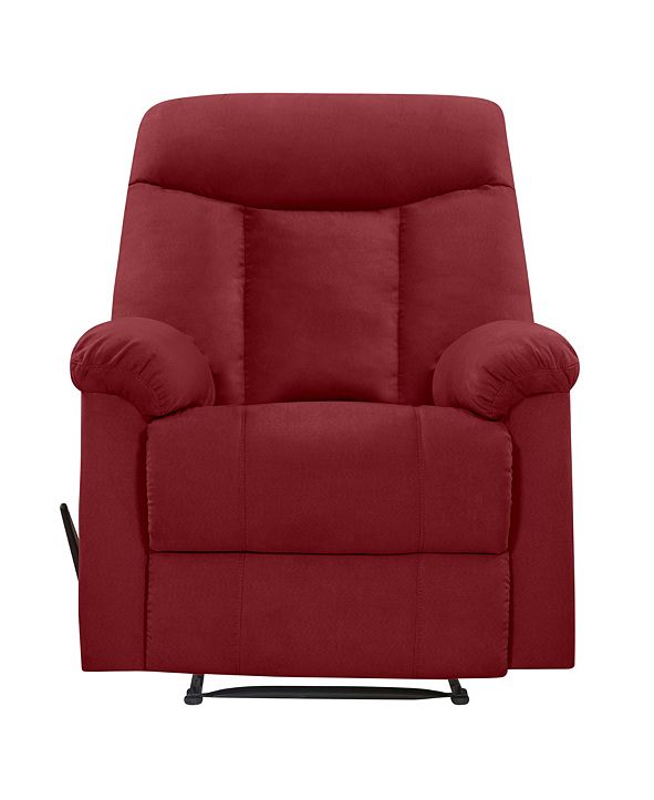 ProLounger Wall Hugger Crimson Microfiber Recliner & Reviews
