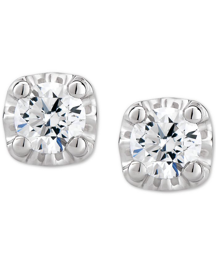 Macy's Diamond Stud Earrings (1/2 ct. t.w.) in 14k White, Yellow or