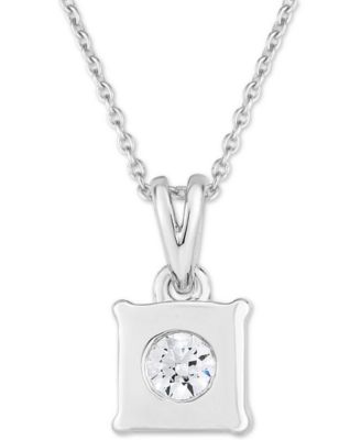 Diamond Princess 18" Pendant Necklace (1/2 ct. t.w.) in 14k White, Yellow, or Rose Gold