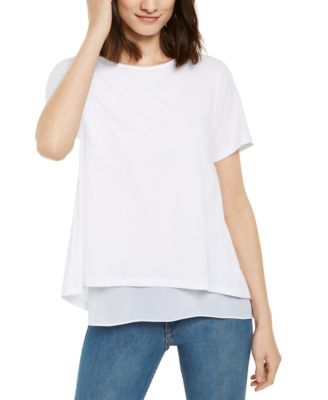 Michael Kors - Layered-Look Split-Back Top, Regular & Petite