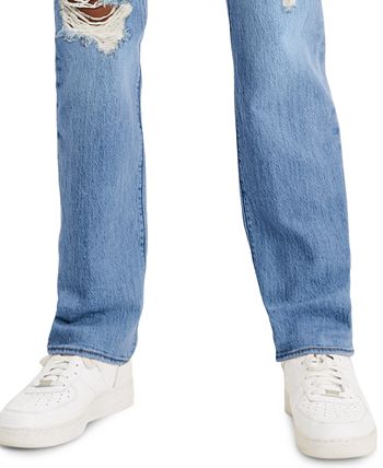 Levi's Men's 501® Original-Fit Button Fly Ripped Jeans & Reviews - Jeans -  Men - Macy's