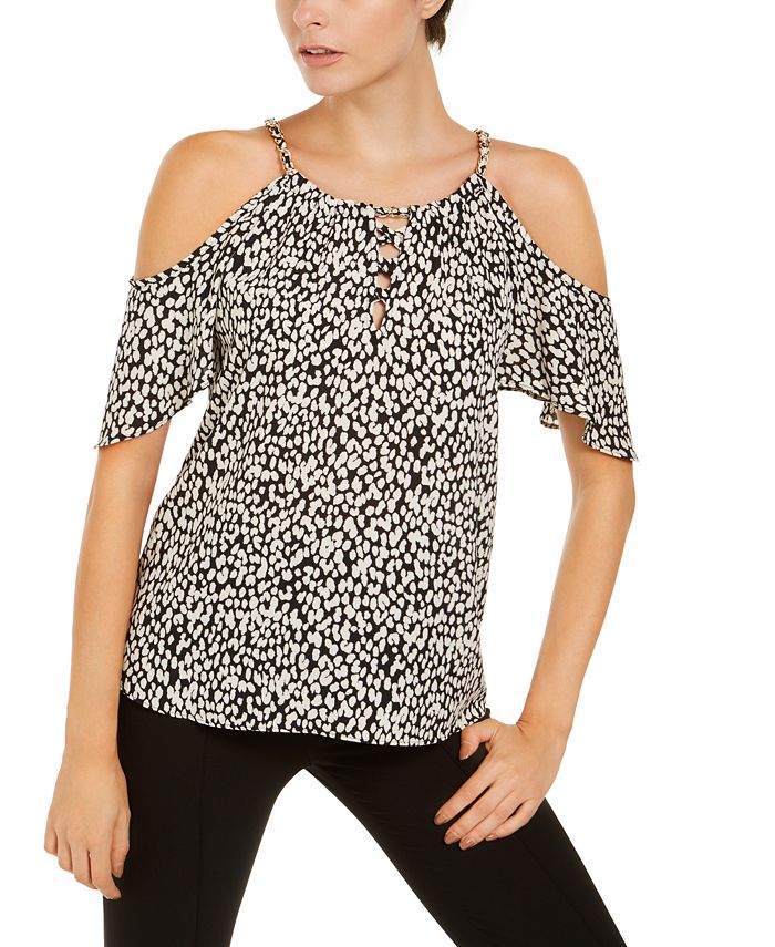 Macy's inc off the shoulder tops sales