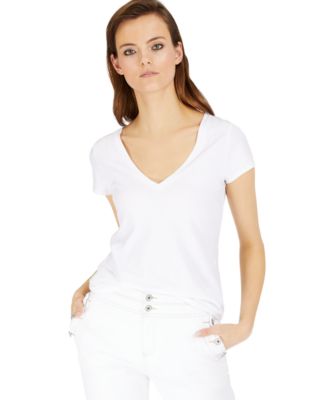 macys womens white tops