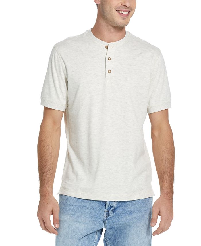 Weatherproof Vintage Men's Melange Henley T-shirt & Reviews - T-Shirts ...
