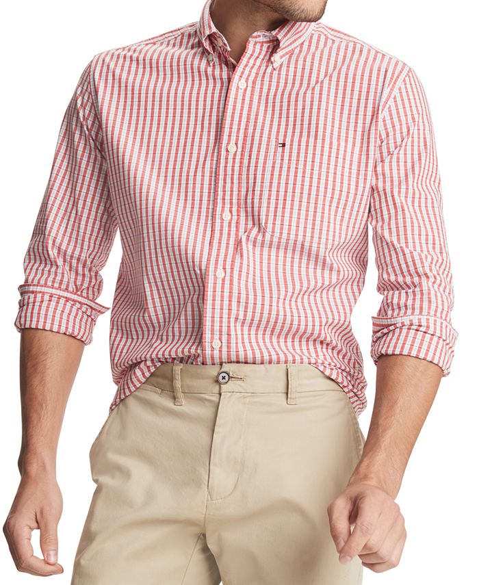 Tommy Hilfiger Men's May ClassicFit Stretch Plaid Shirt Macy's