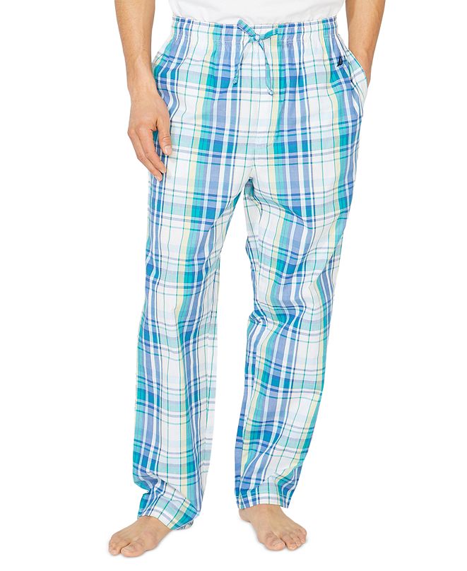 Nautica Men's Cotton Plaid Pajama Pants & Reviews - Pajamas, Lounge ...