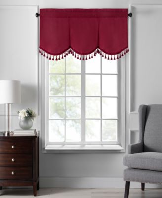 Shop Elrene Colette Faux Silk Blackout Curtain Valance Collection In Gold