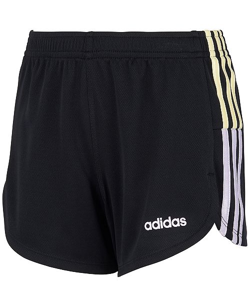 Adidas Big Girls Clashing Stripes Short Reviews Shorts Kids Macy S
