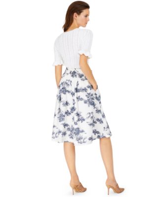 INC International Concepts INC Toile Midi Skirt, Created for Macy's
