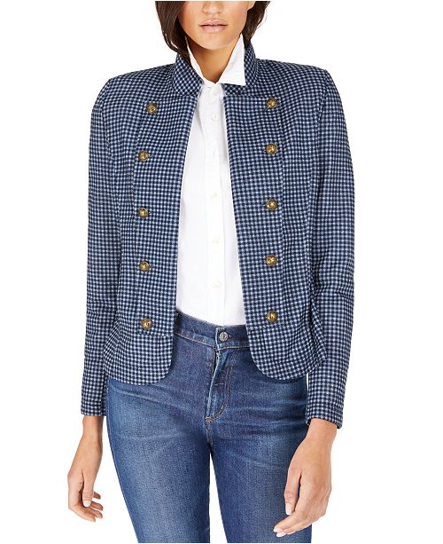 Tommy Hilfiger Military Band Jacket & Reviews Jackets & Blazers