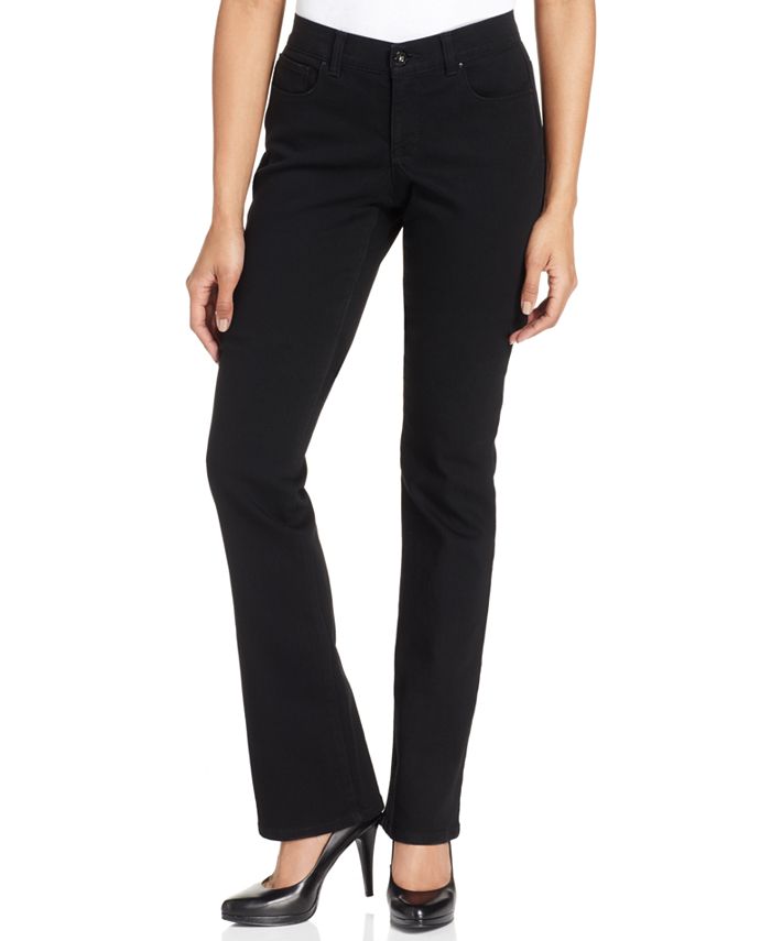 Style & Co Petite Tummy-Control Mid-Rise Bootcut Jeans, Created for ...