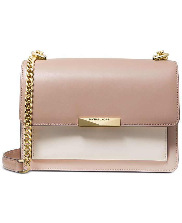 Michael Kors Jade Gusset Leather Shoulder Bag Reviews - Handbags & Accessories - Macy's