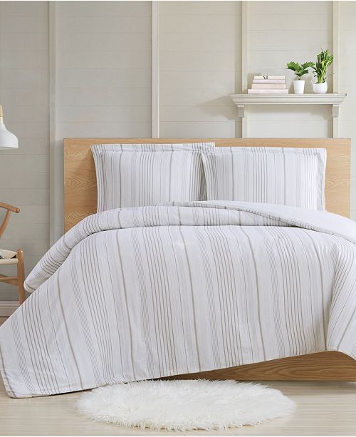 Cottage Classics Farmhouse Stripe 2 Piece Twin Xl Comforter Set