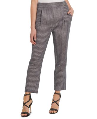 DKNY Striped Pull-On Pants - Macy's