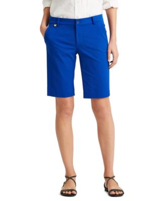 lauren ralph lauren twill stretch bermuda shorts