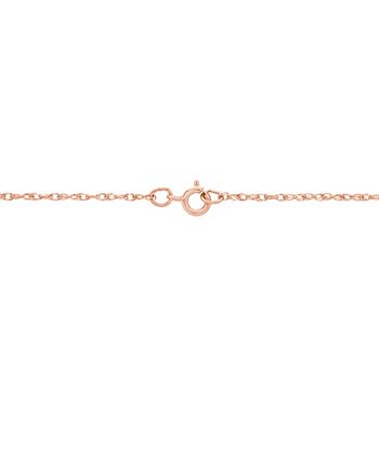 Macy's - Morganite (2-1/2 ct. t.w.) and Diamond (1/8 ct. t.w.) Pendant Necklace in Rose Gold-Plated Sterling Silver