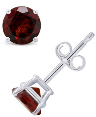 Macy's - Garnet (1-1/5 ct. t.w.) Stud Earrings in 14K Gold