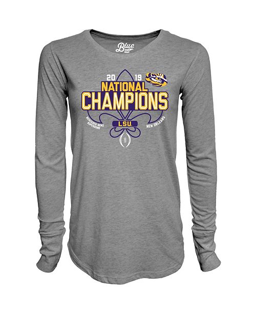 Blue 84 Women S Lsu Tigers Nation Champ Long Sleeve T Shirt Reviews Sports Fan Shop Macy S