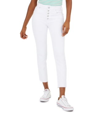 image of Greene St. Denim Button-Fly Straight-Leg Jeans