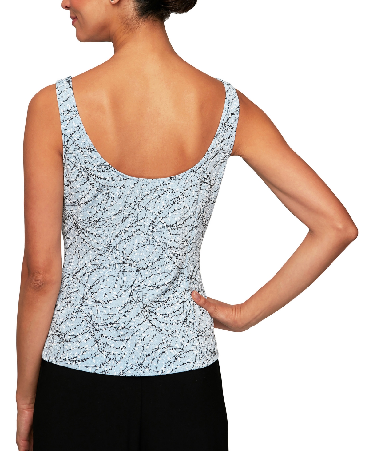 Alex Evenings Printed Jacket and Top Set