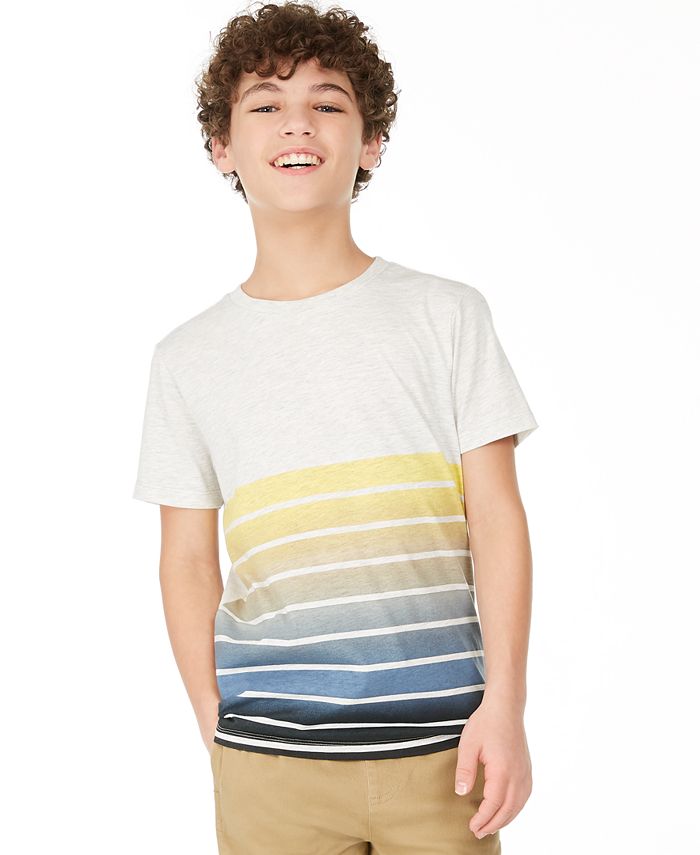 Epic Threads Big Boys Ombré Stripe T-Shirt, Created for Macy's - Macy's