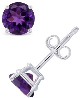 Macy's - Gemstone Stud Earrings in 14K Gold