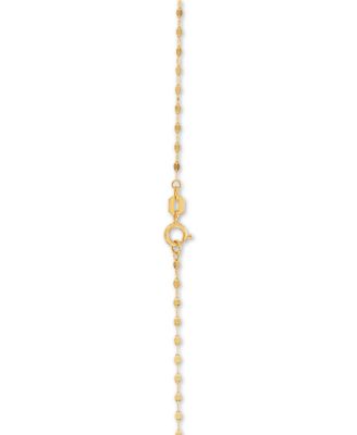 Double Heart 18 Lariat Necklace in 10k Gold