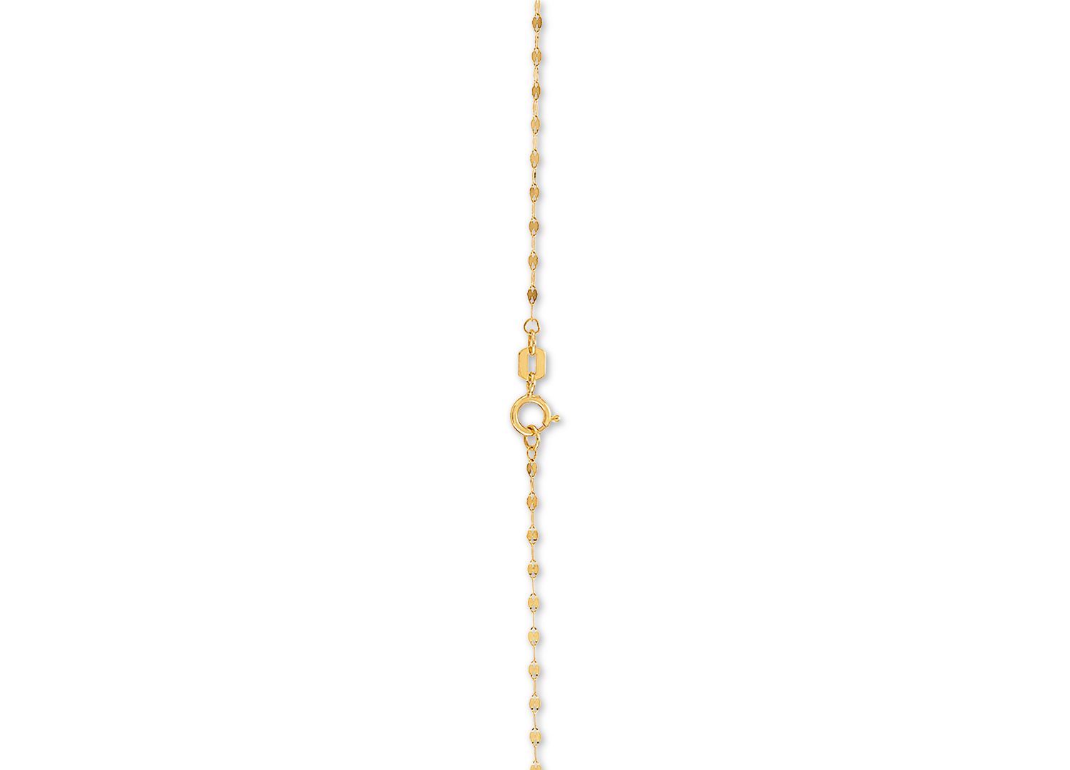 Double Heart 18" Lariat Necklace in 10k Gold