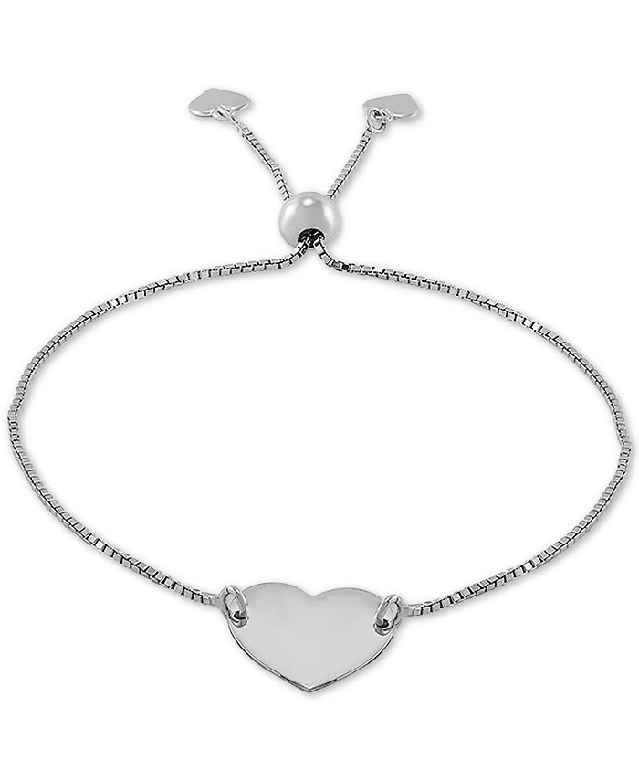 Giani Bernini - Polished Heart Bolo Bracelet in Sterling Silver