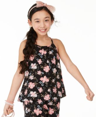 Epic Threads - Big Girls Floral-Print Challis Top