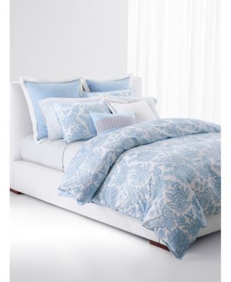 ralph lauren blue and white duvet cover