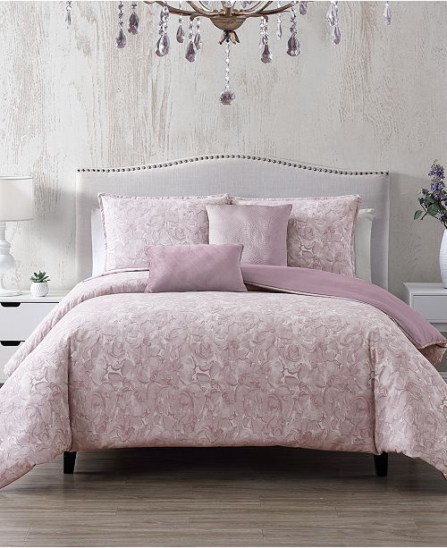 Hallmart Collectibles Parfait 6 Pc Queen Duvet Cover With Filler