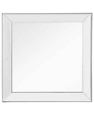 Cenports Dartmouth Square Frame Mirror In Silver-tone