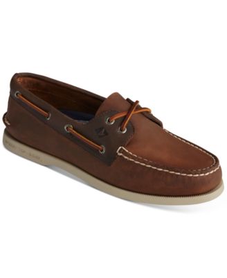 men's authentic original leather boat shoe