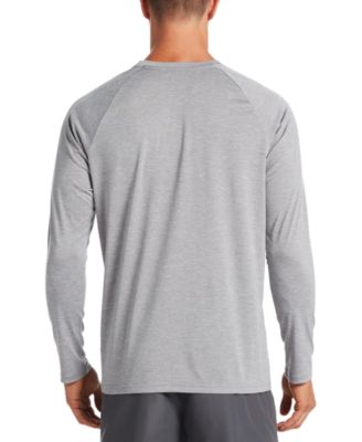 Men's Heather Hydroguard Long Sleeve Swim T-Shirt