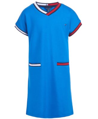 Tommy Hilfiger Big Girls Striped-Trim&nbsp;Dress