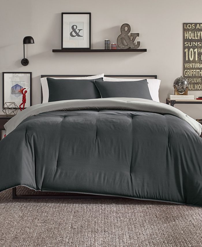 Nautica Solid Reversible Full/Queen Comforter Set Macy's